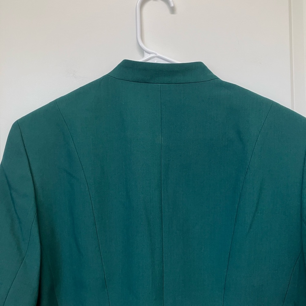 NWT Black Label by Eva-Picone Woman's Classic Fit Suit Jacket, Size 16, Green - Picture 13 of 13